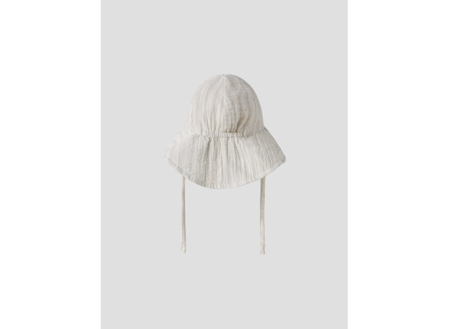 Lil' Atelier Hagi Sun Hat Coconut Milk Dusty Blue