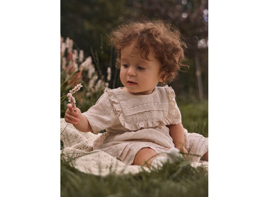 Lil' Atelier Feronia Ss Body Dress Pumice Stone