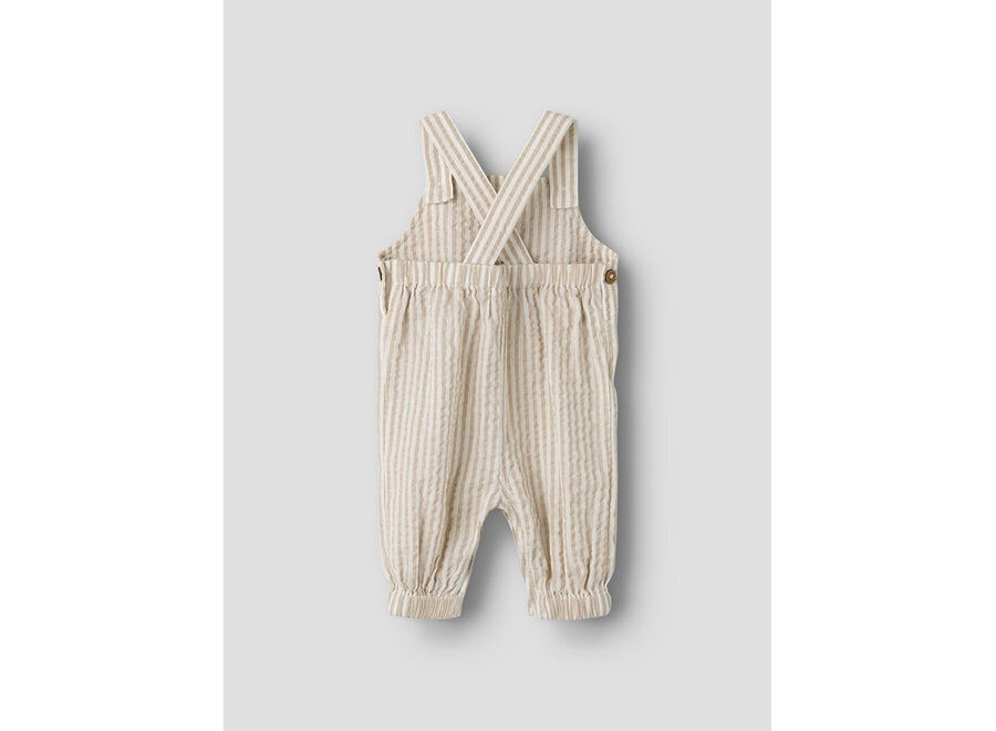 Lil' Atelier Fausto Overall Coconut Milk Feather Gray