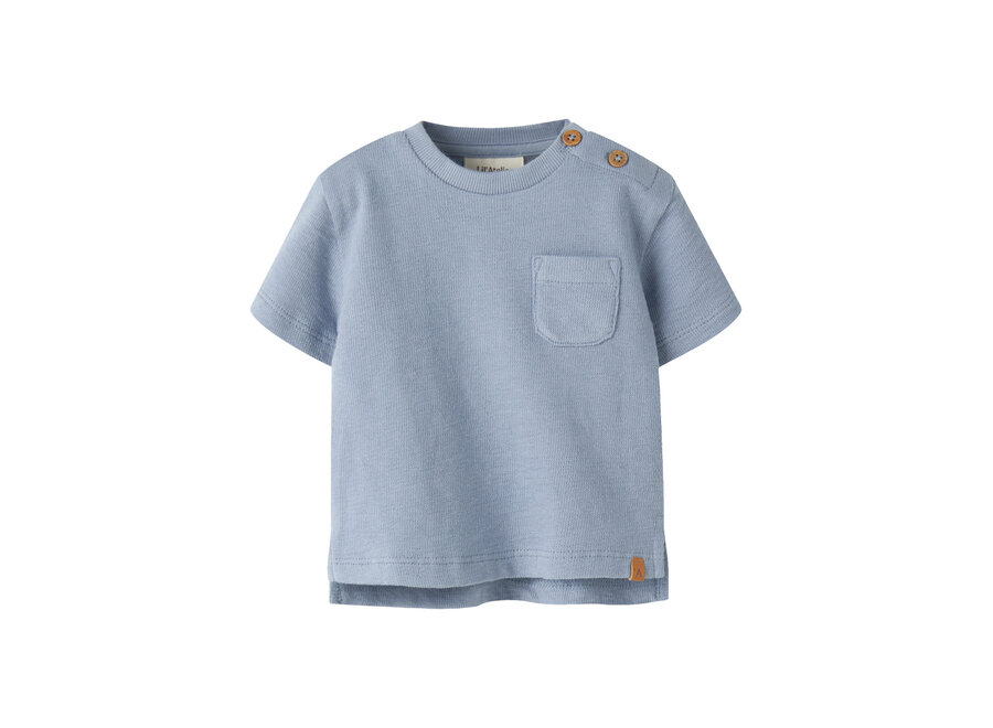 Lil' Atelier Dias Top Ss Sweat Dusty Blue