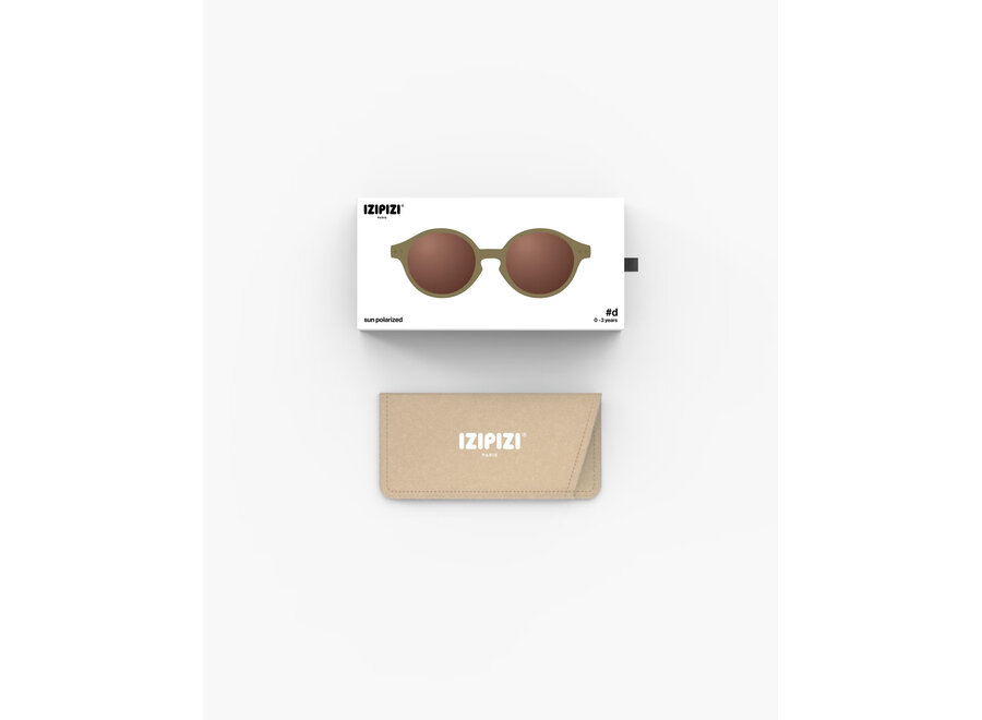 Izipizi Zonnebril Baby D Glossy Khaki 0-3 jaar