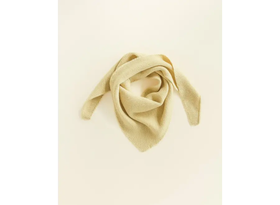Hvid Triangle scarf Josephina L.Yellow