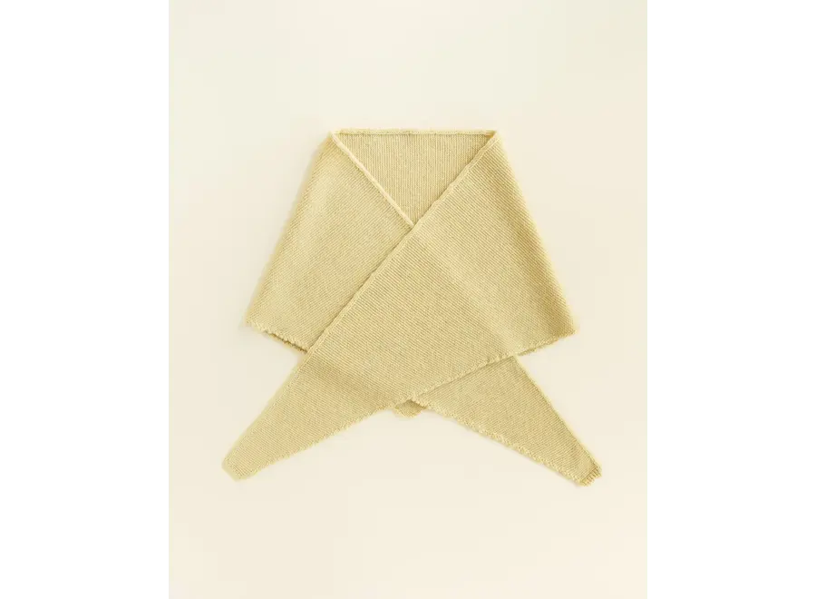 Hvid Triangle scarf Josephina L.Yellow