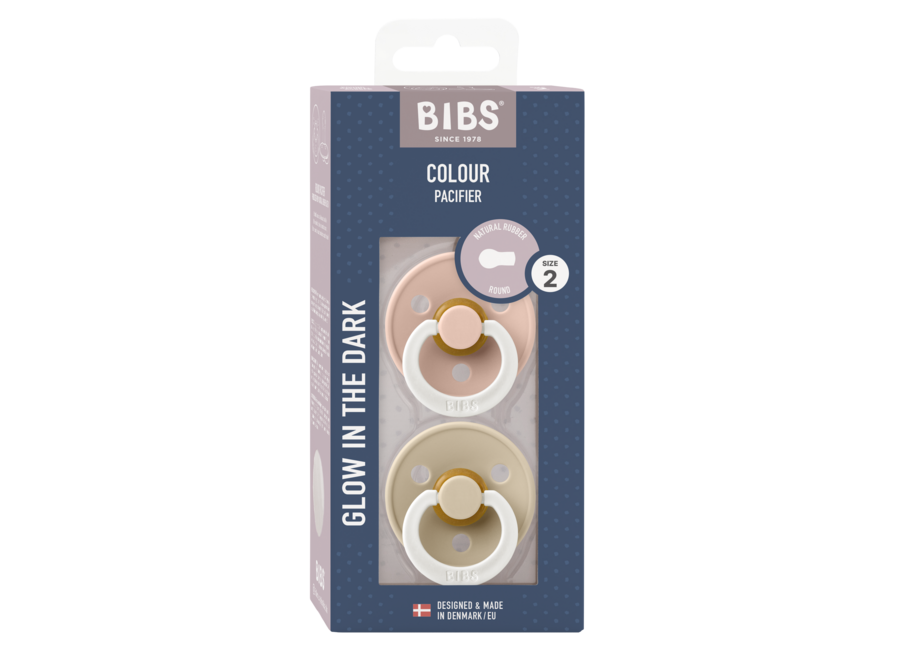 Bibs 2 pack rond blush / vanilla glow t2