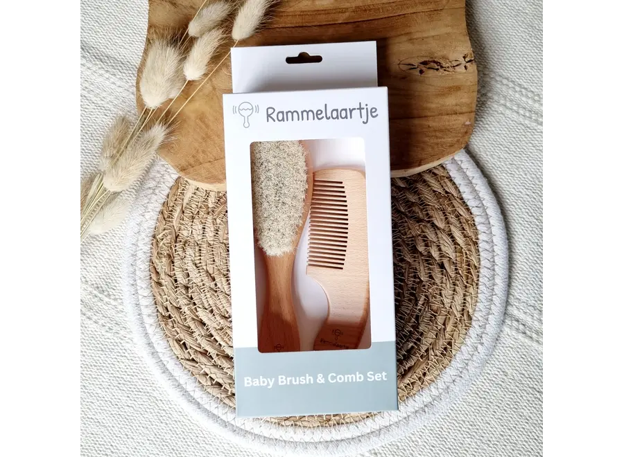 Rammelaartje soft Baby borstel en kam