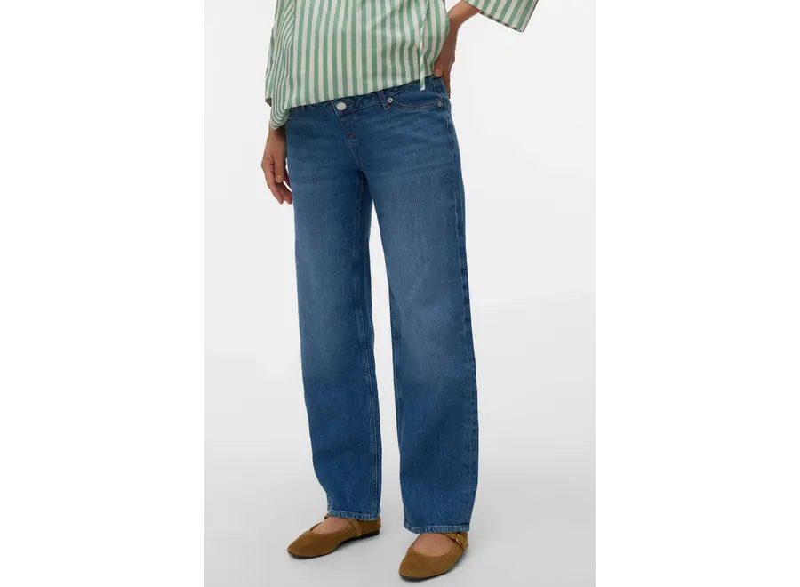 Vero Moda Tessa Wide Leg Fit Jeans Medium Blue Denim