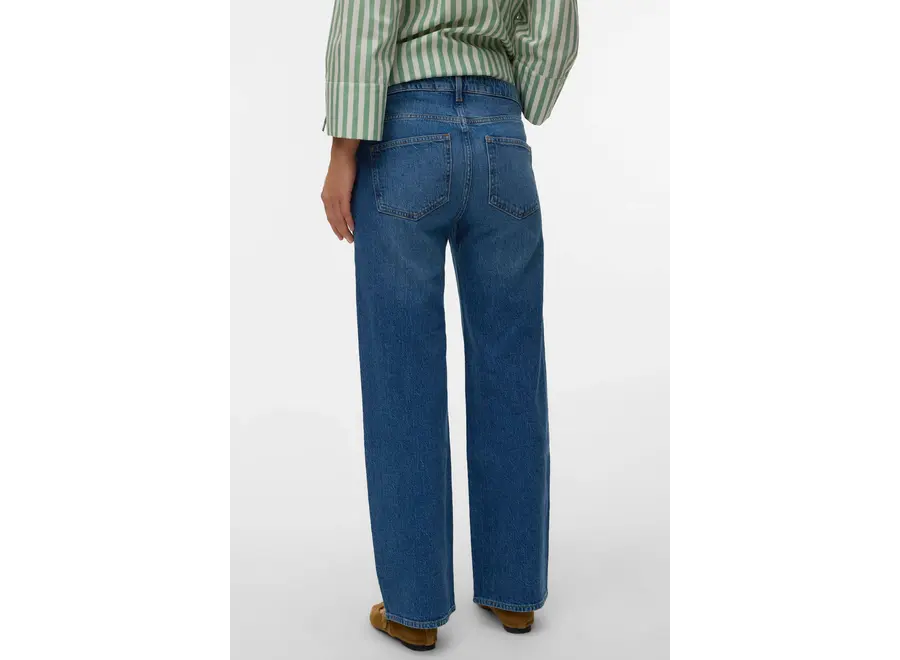 Vero Moda Tessa Wide Leg Fit Jeans Medium Blue Denim
