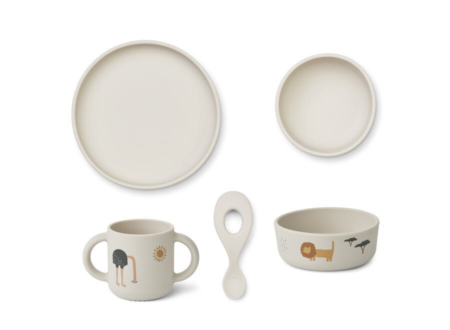 Liewood Vivi dinnerset Alltogether Sandy