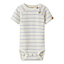 Lil' Atelier Kail SS Romper stripe milk / Zen Blue