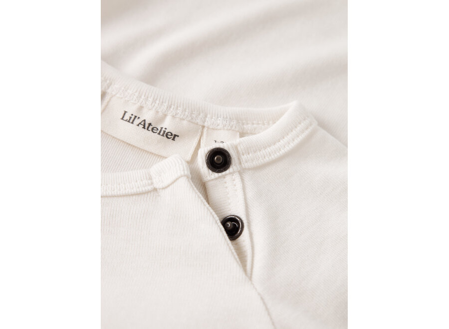 Lil' Atelier Lalo tab SS Romper Coconut Milk