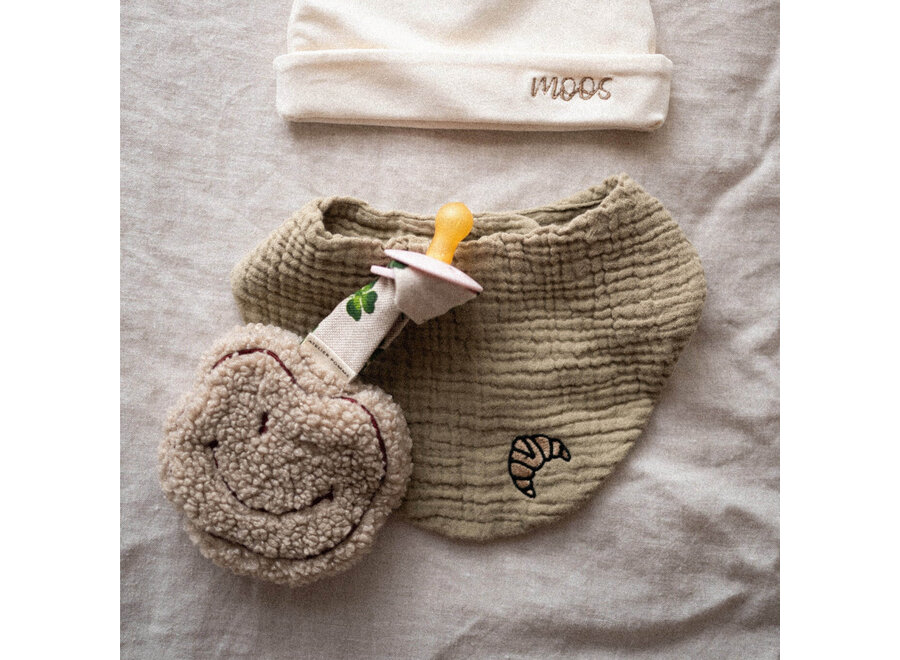 AP Pacifier Cloth Pomme Teddy | Ecru