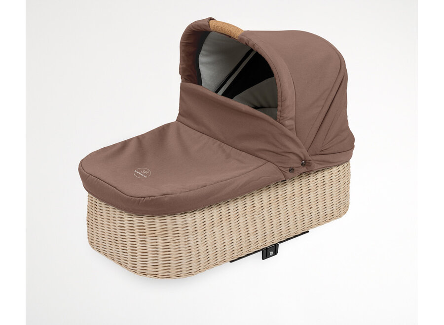 Naturkind kinderwagen IDA + Gevlochten reiswieg Mokka