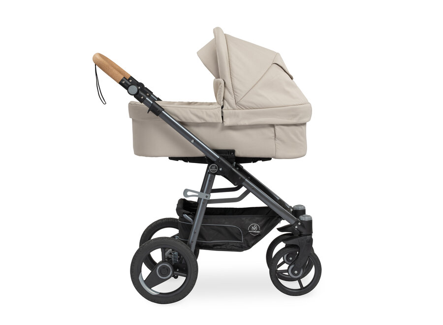 Naturkind kinderwagen Lux Evo + Reiswieg Creme