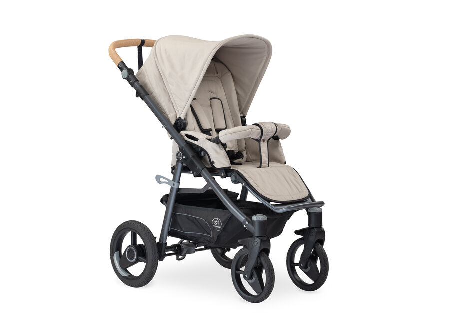 Naturkind kinderwagen Lux Evo + Reiswieg Creme