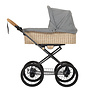 Naturkind kinderwagen IDA + Gevlochten reiswieg Siebenschläfer