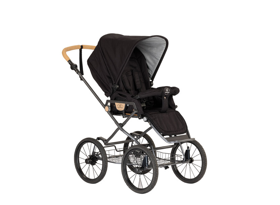 Naturkind kinderwagen IDA + Gevlochten reiswieg Panter