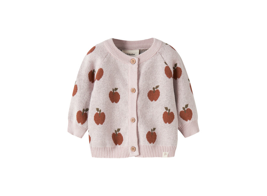 Lil' Atelier Lulio Knit Cardigan Noos Hushed Violet