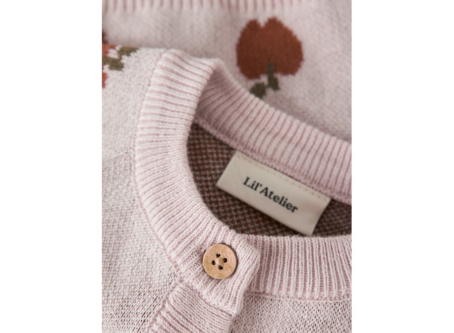 Lil' Atelier Lulio Knit Cardigan Noos Hushed Violet