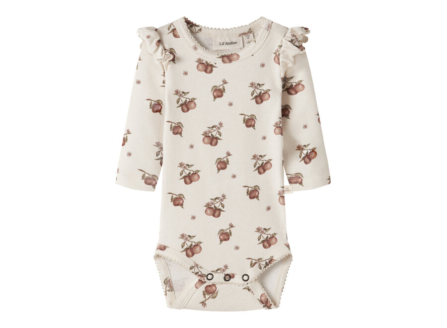 Lil' Atelier Gayo Kep Ls Slim Body turtledove apple