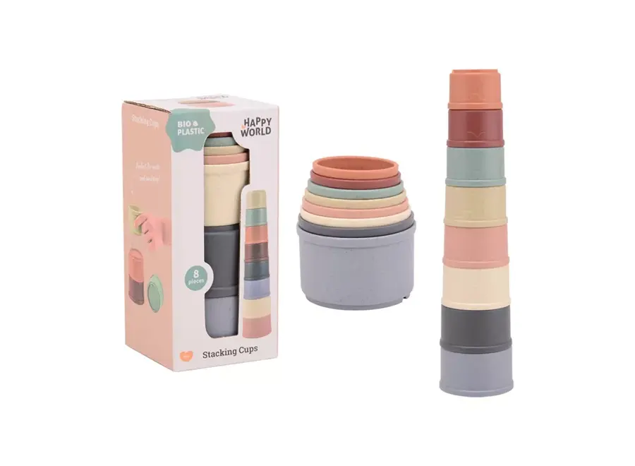 Happy World stacking cups