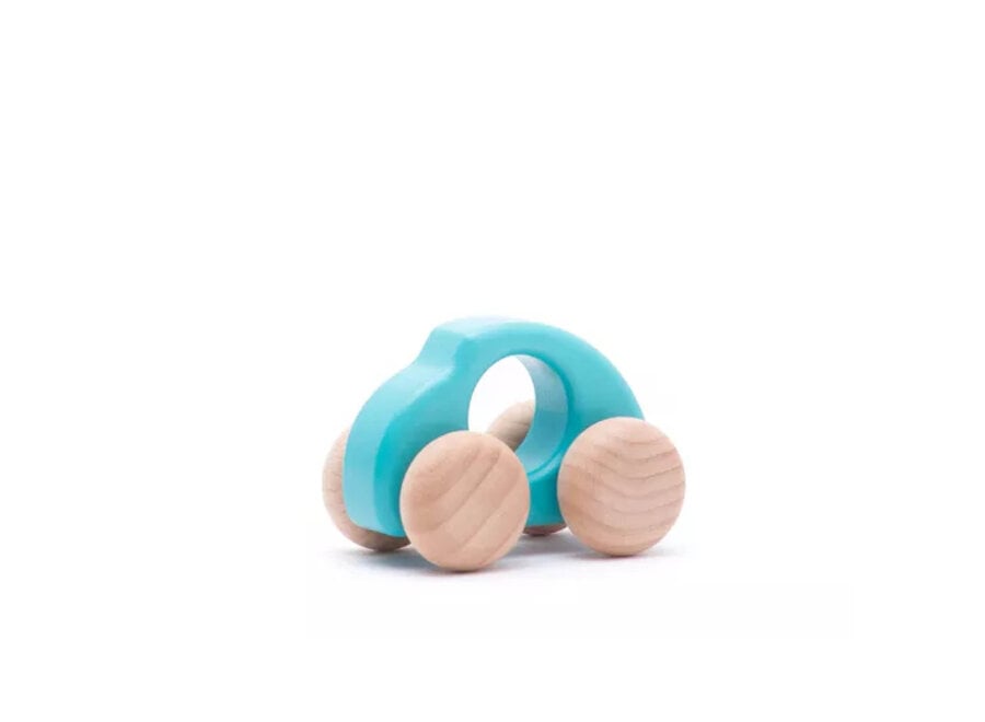 BAJO Houten Kever Auto Lichtblauw
