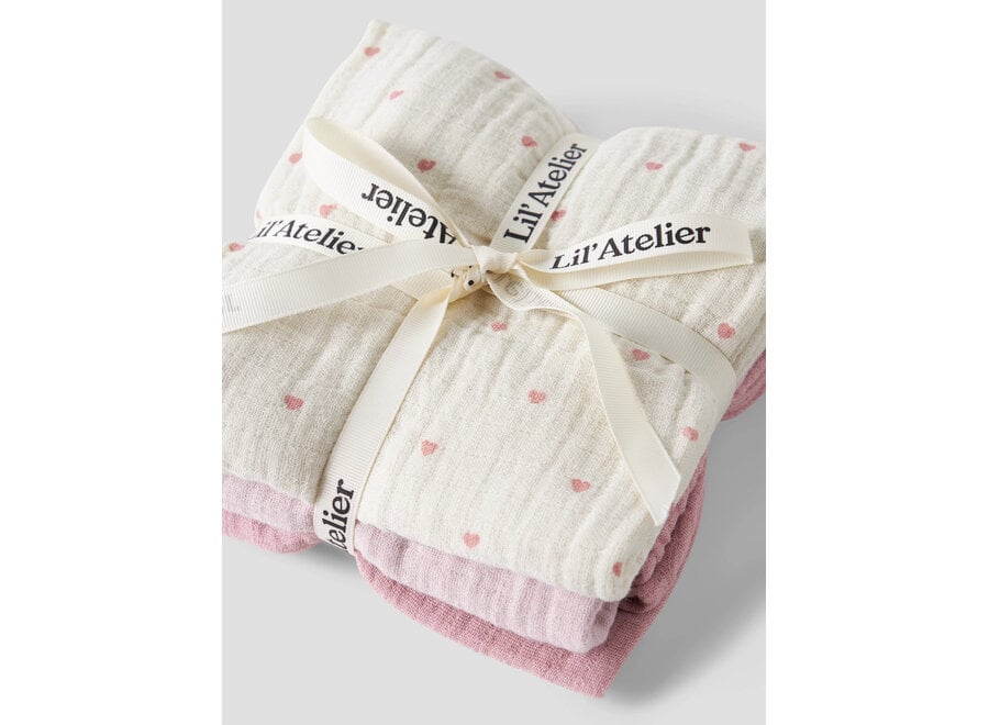 Lil' Atelier Isleys 3Pack Nappies Turtledove Hushed Violet/Zephyr