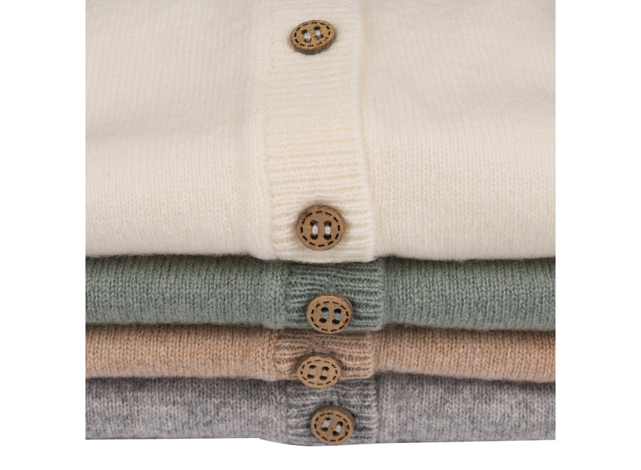 Moalie Lou Merino Wollen Vestje beige