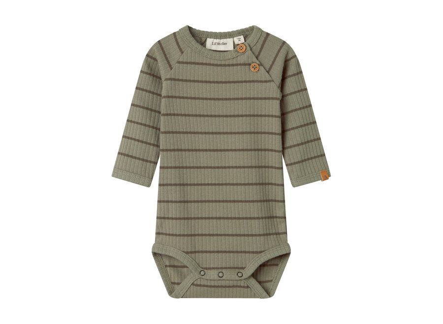 Lil' Atelier Kail Ls Romper Lil Noos Overland Trek