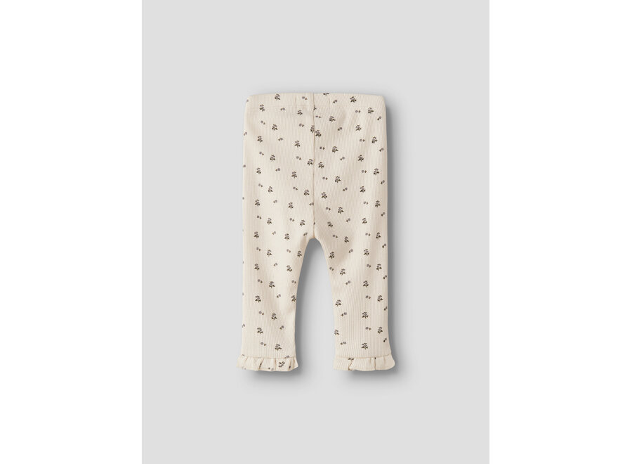 Lil' Atelier Lago Mer Slim Leggings Lil Turtledove Blue Flower