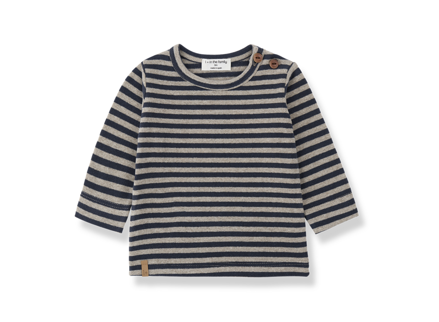 1+ Varese L.Sleeve T-Shirt Blue