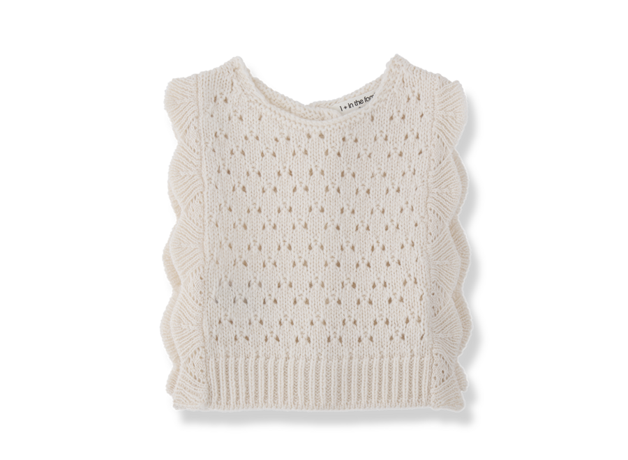 1+ Paris-Nb Vest Ecru