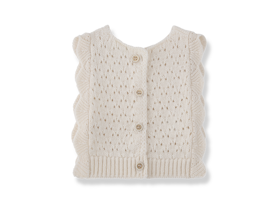 1+ Paris-Nb Vest Ecru
