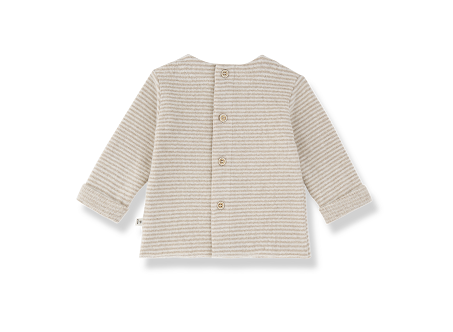 1+ Belfort L.Sleeve Pocket T-Shirt Beige