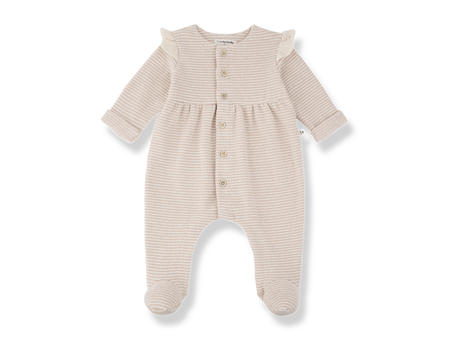 1+ Orleans Girly Jumpsuit W/Feet Nude