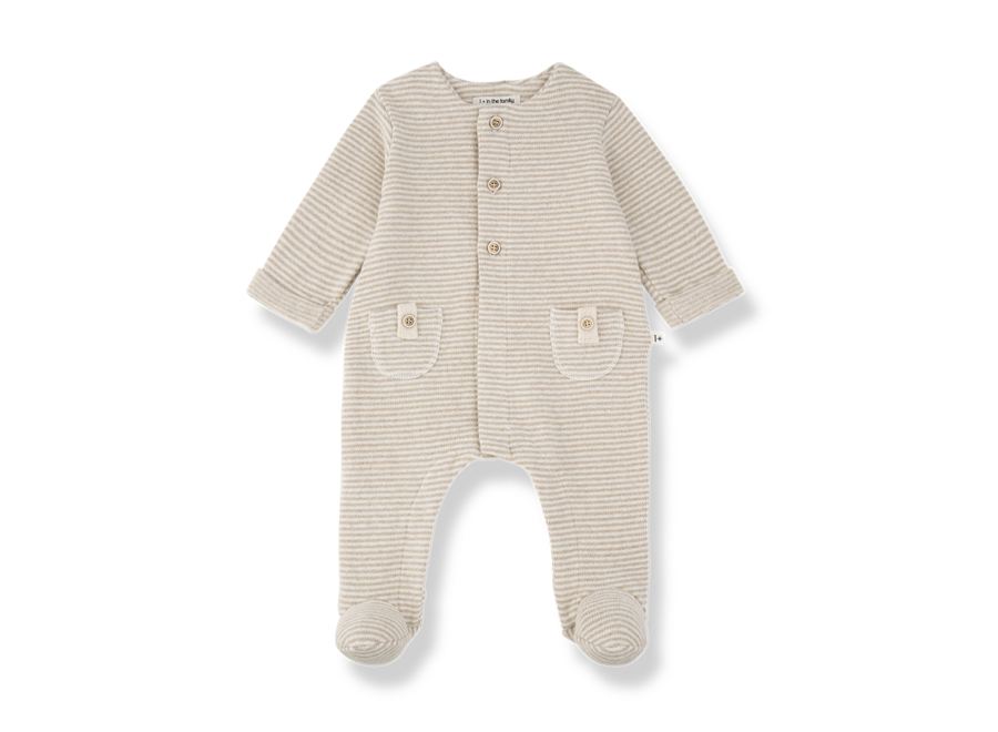 1+ Metz Jumpsuit W/Feet Beige