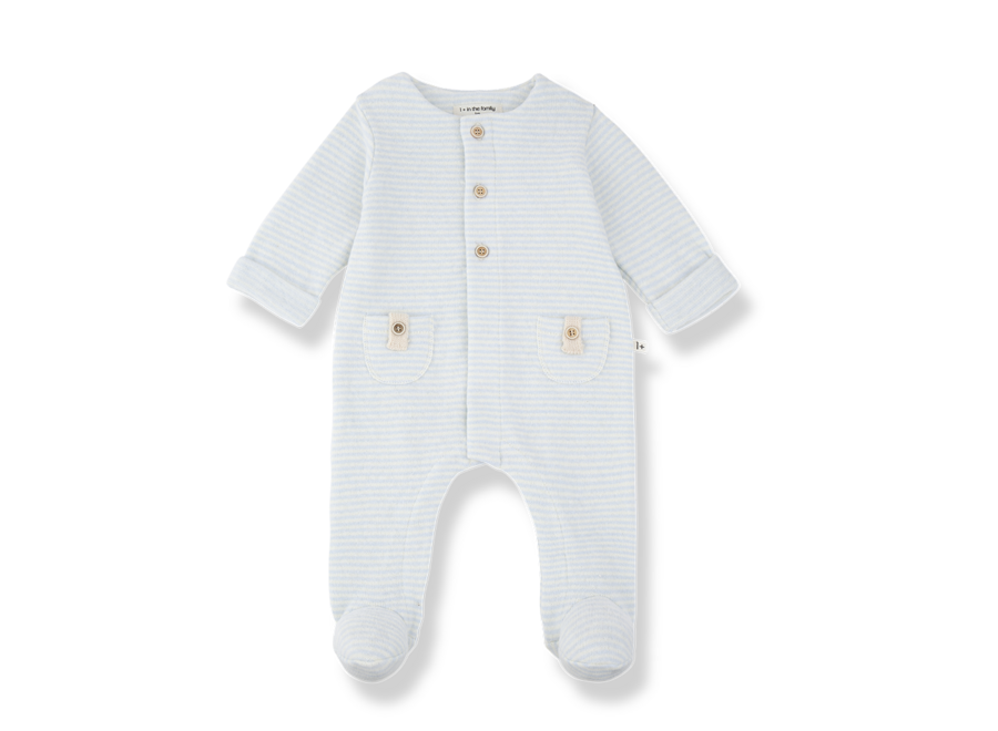 1+ Metz Jumpsuit W/Feet Ciel
