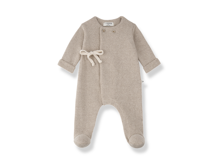 1+ Havre Jumpsuit W/Feet Beige