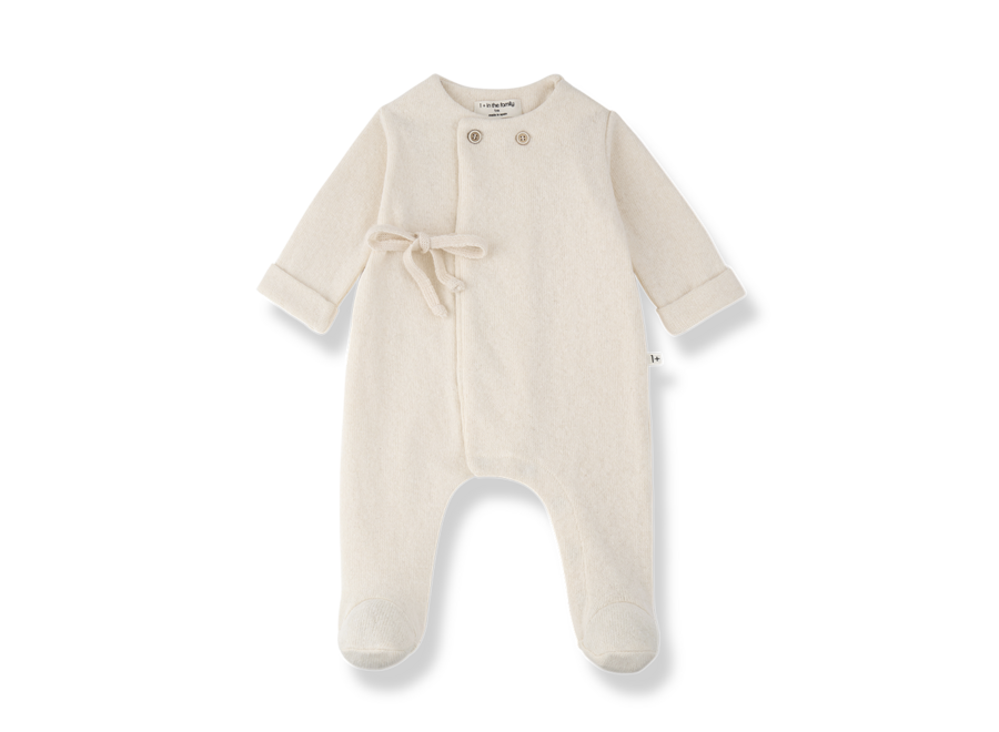 1+ Havre Jumpsuit W/Feet Ecru