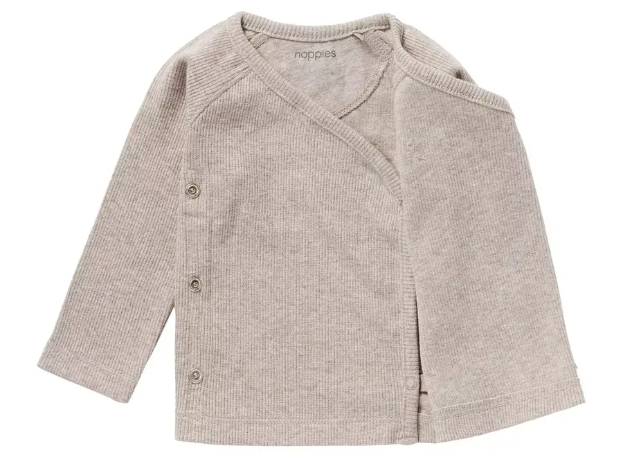 Noppies Wikkelvest Rib Nanyuki Taupe