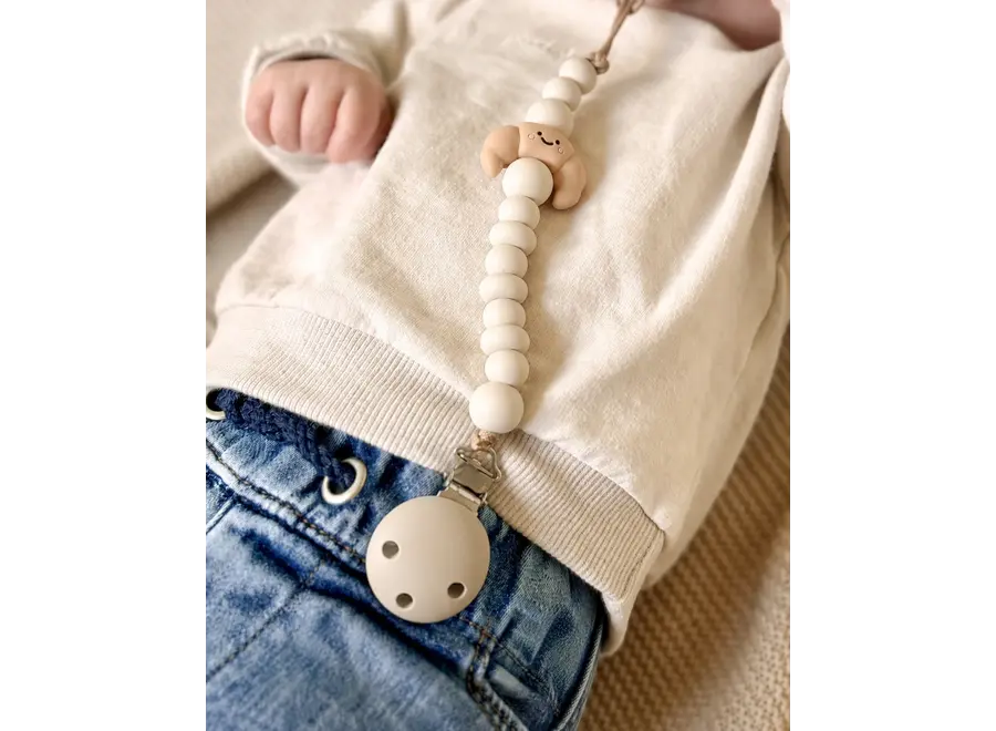 Chewies&more Newborn clip Croissant Linnen
