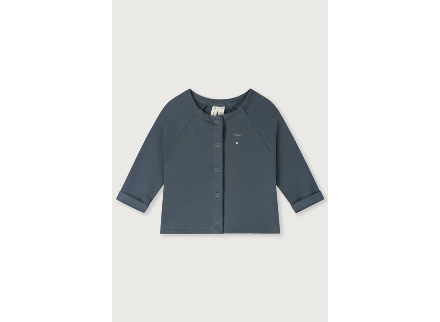 Gray Label Baby Raglan Cardigan Blue Gray
