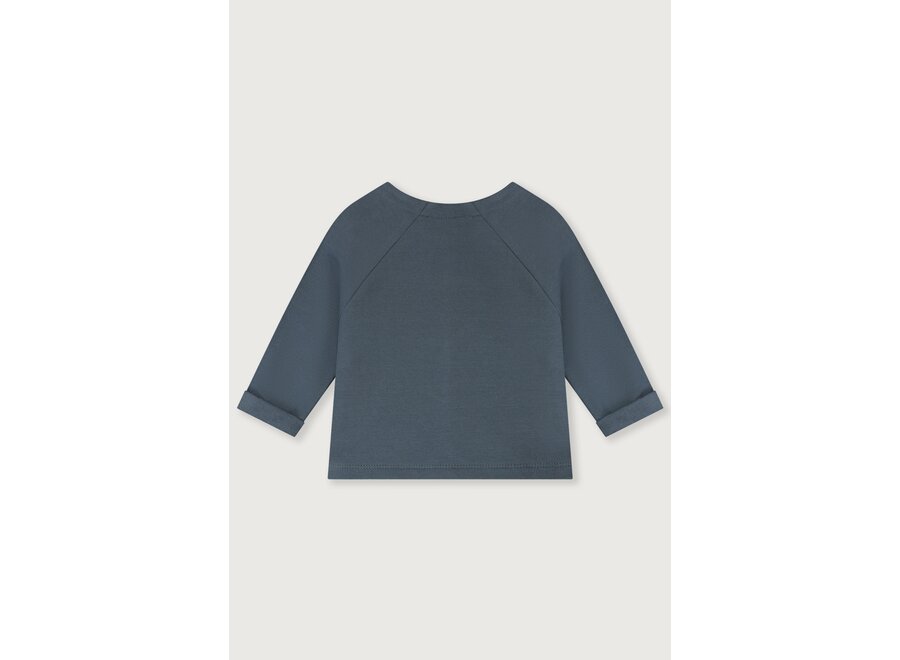 Gray Label Baby Raglan Cardigan Blue Gray