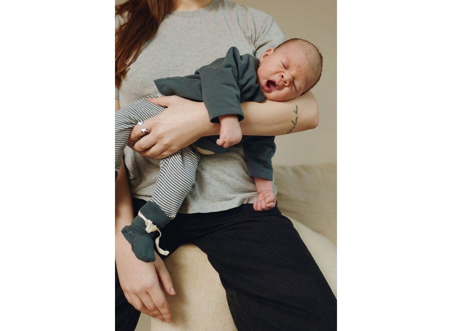 Gray Label Baby Raglan Cardigan Blue Gray