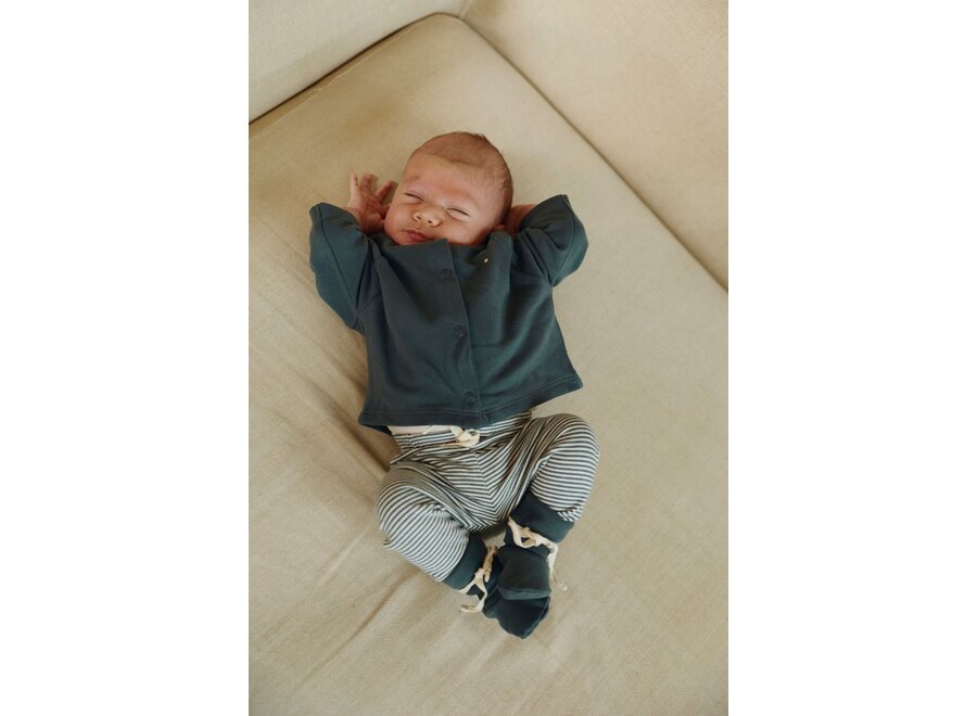 Gray Label Baby Raglan Cardigan Blue Gray