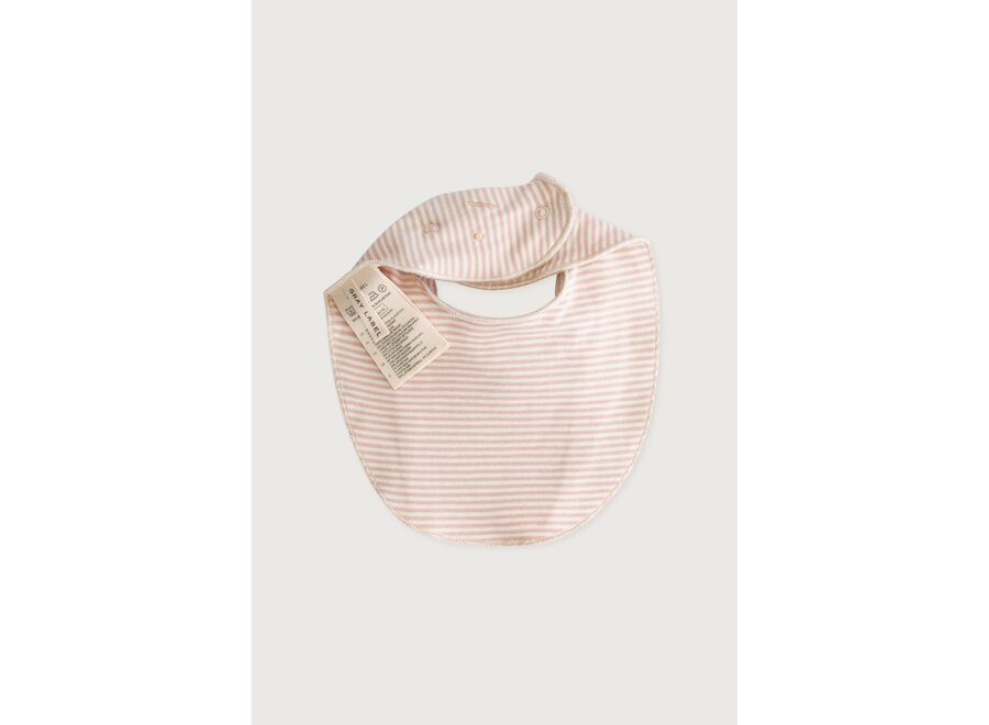 Gray Label Bib Faded Pink - Cream