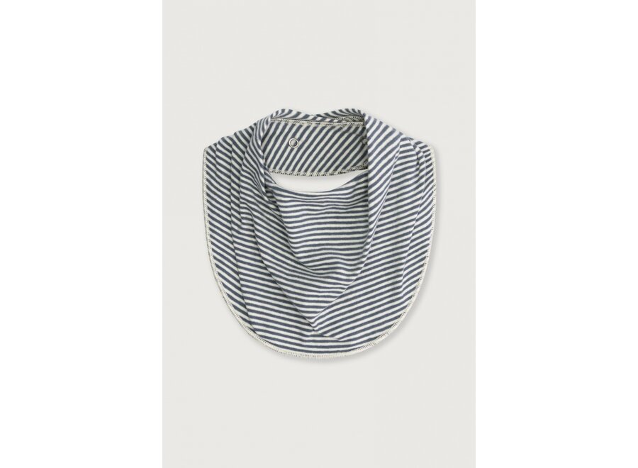 Gray Label Bib Blue Gray - Cream