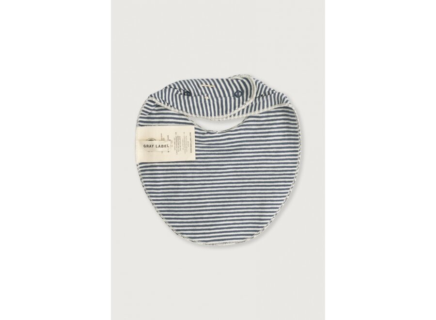 Gray Label Bib Blue Gray - Cream
