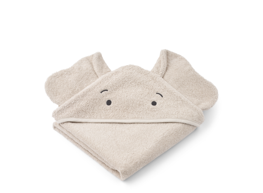 Liewood Albert Elephant Hooded Towel Sandy