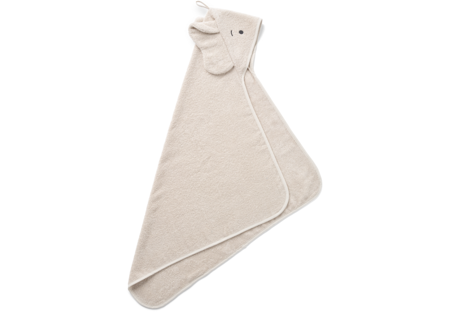 Liewood Albert Elephant Hooded Towel Sandy