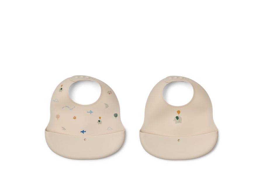 Liewood Ember Bib 2p Flying / Sandy